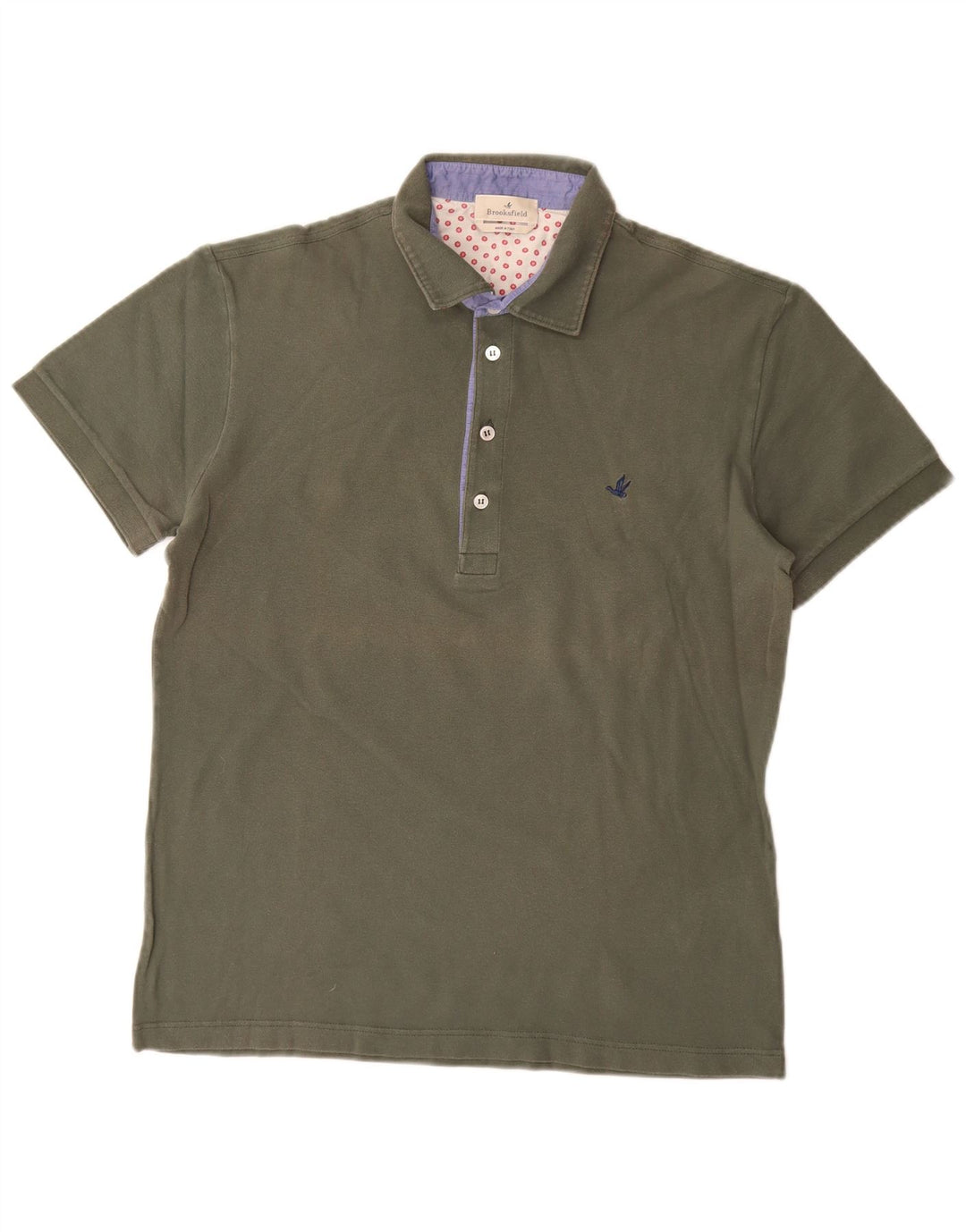 Cămașă polo Brooksfield pentru bărbați IT 52 mare bumbac kaki