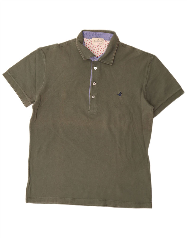 Cămașă polo Brooksfield pentru bărbați IT 52 mare bumbac kaki