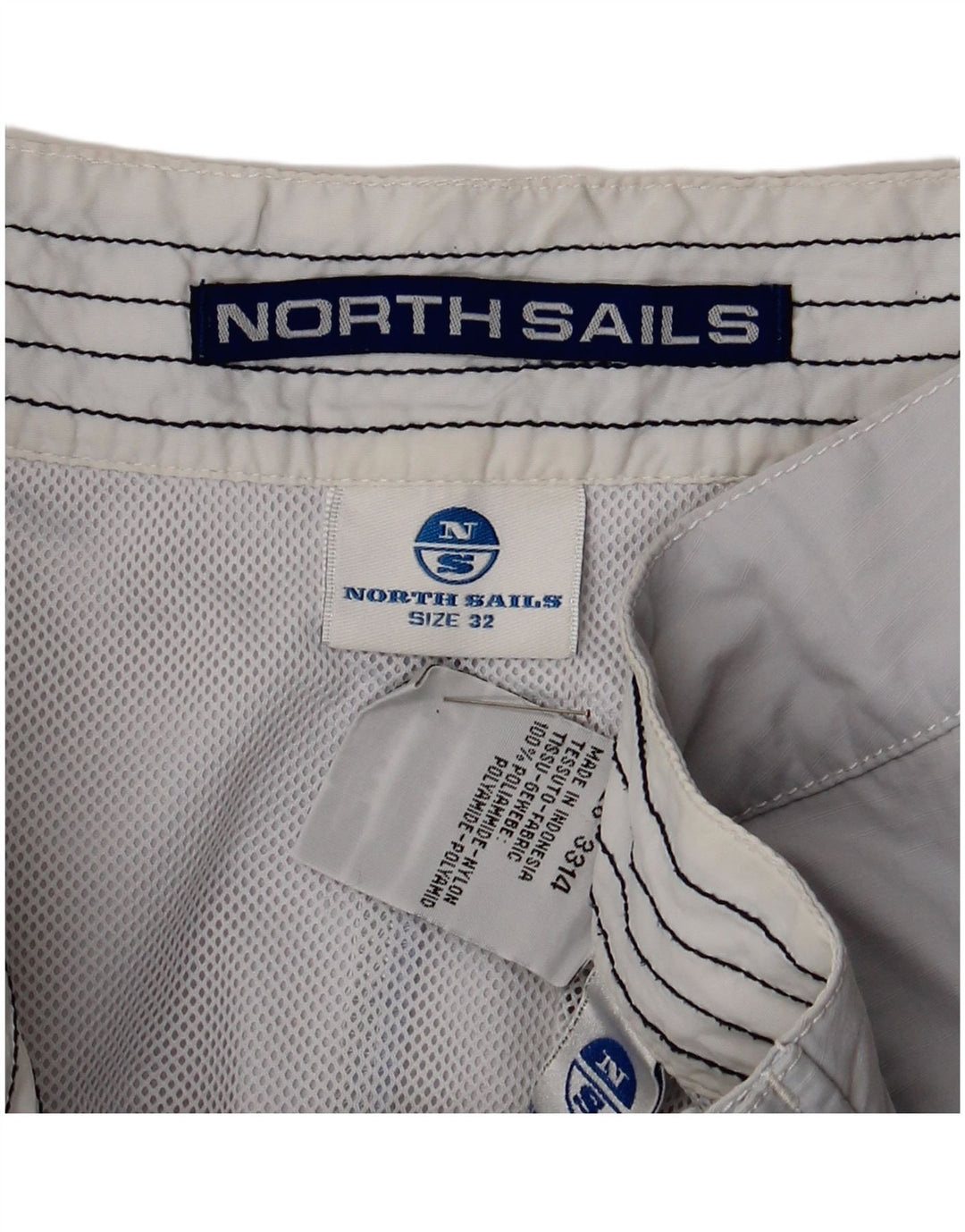 Pantaloni scurți de înot grafic North Sails pentru bărbați, nailon gri mediu