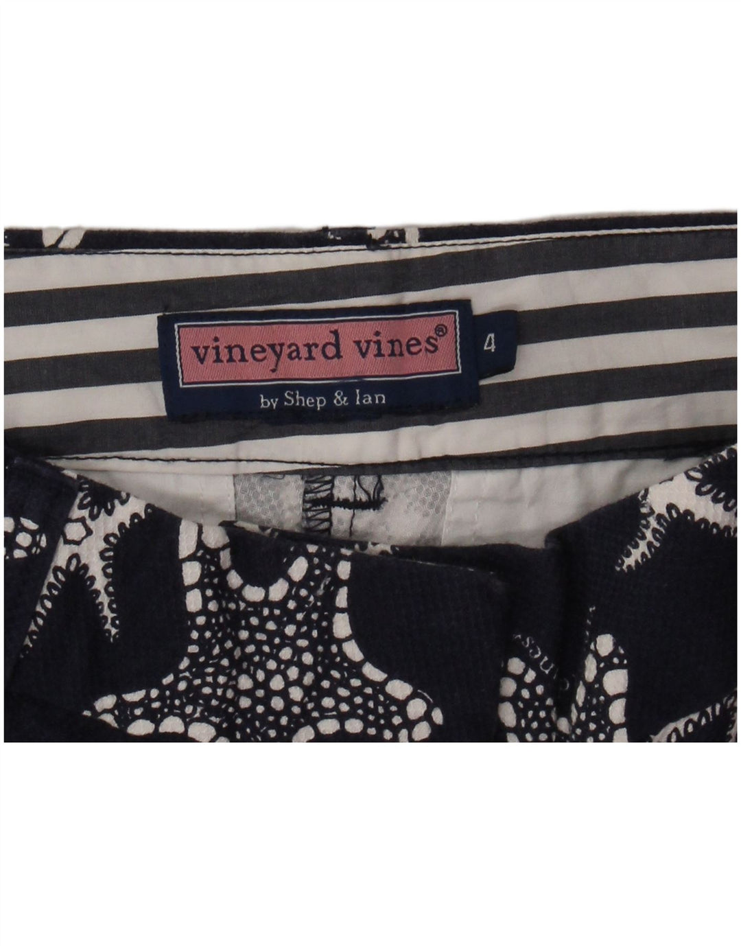 VINEYARD VINES Pantaloni tăiați pentru femei US 4 Small W28 L25 Bleumarin