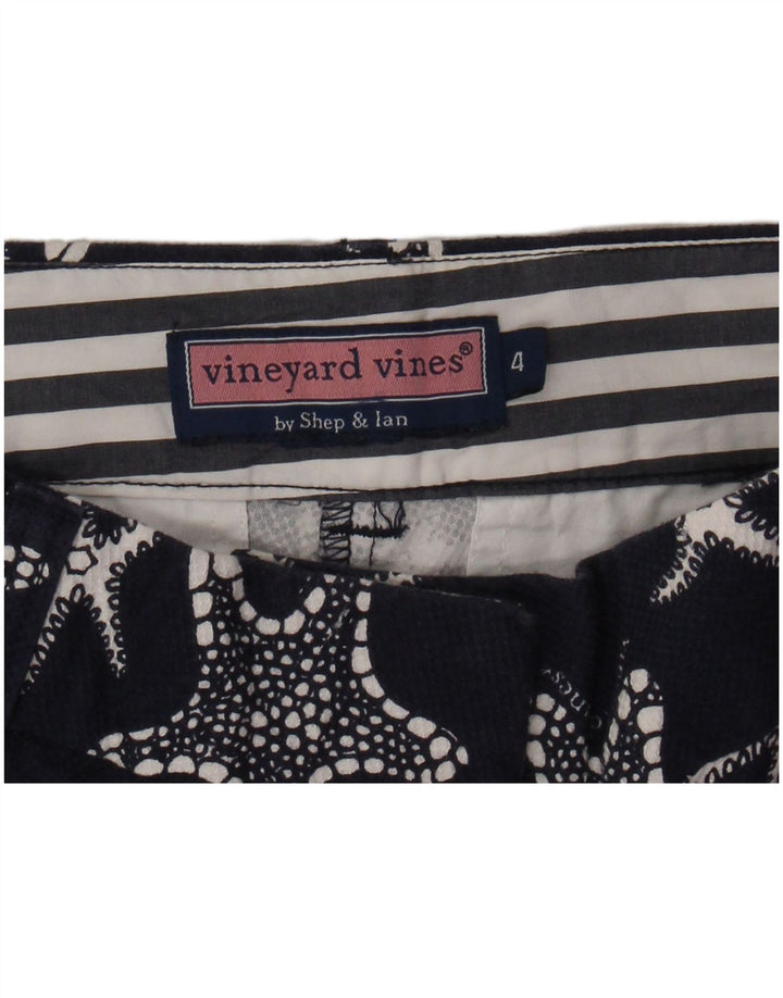 VINEYARD VINES Pantaloni tăiați pentru femei US 4 Small W28 L25 Bleumarin