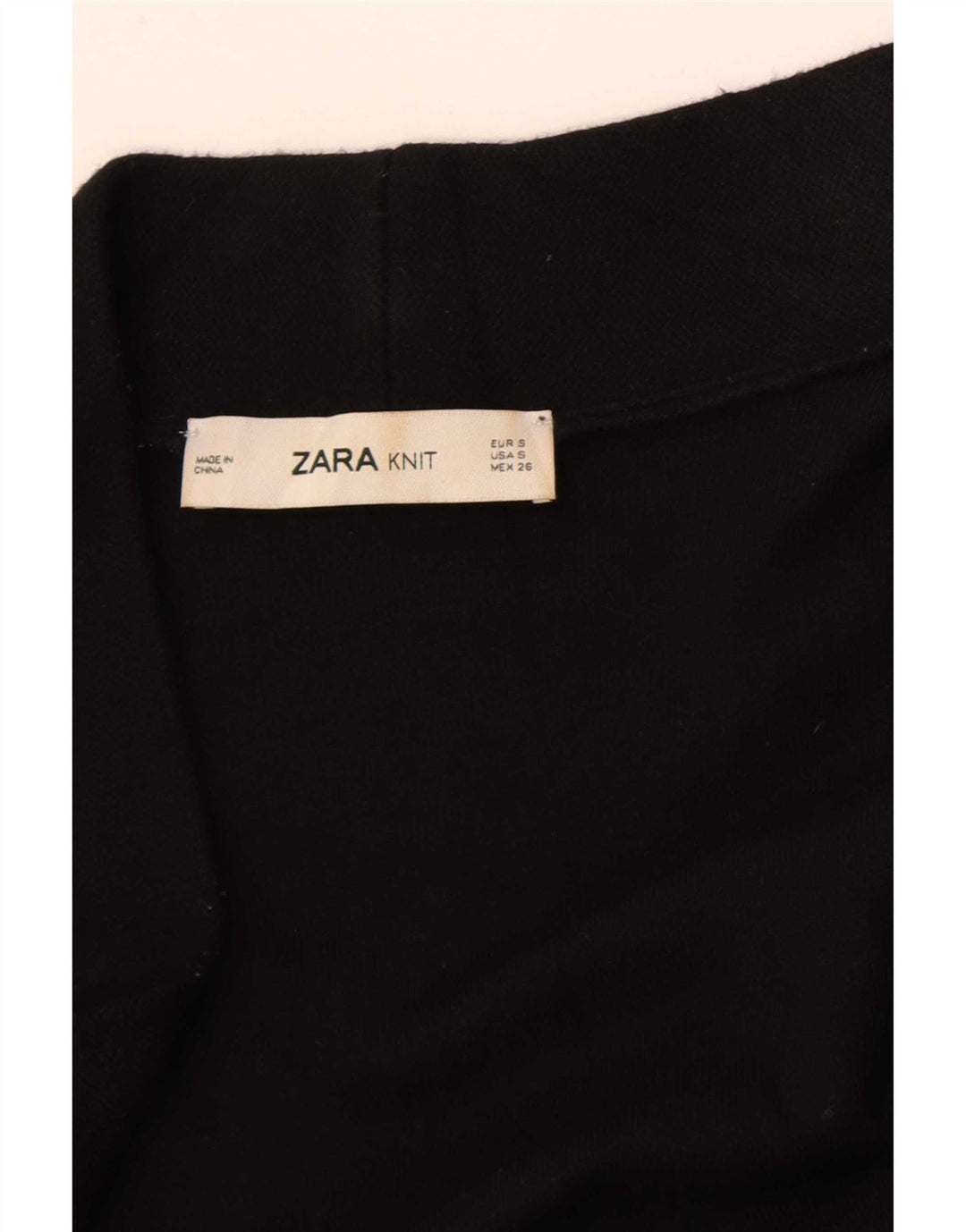 Pulover cardigan deschis pentru femei Zara UK 10 Mic Negru