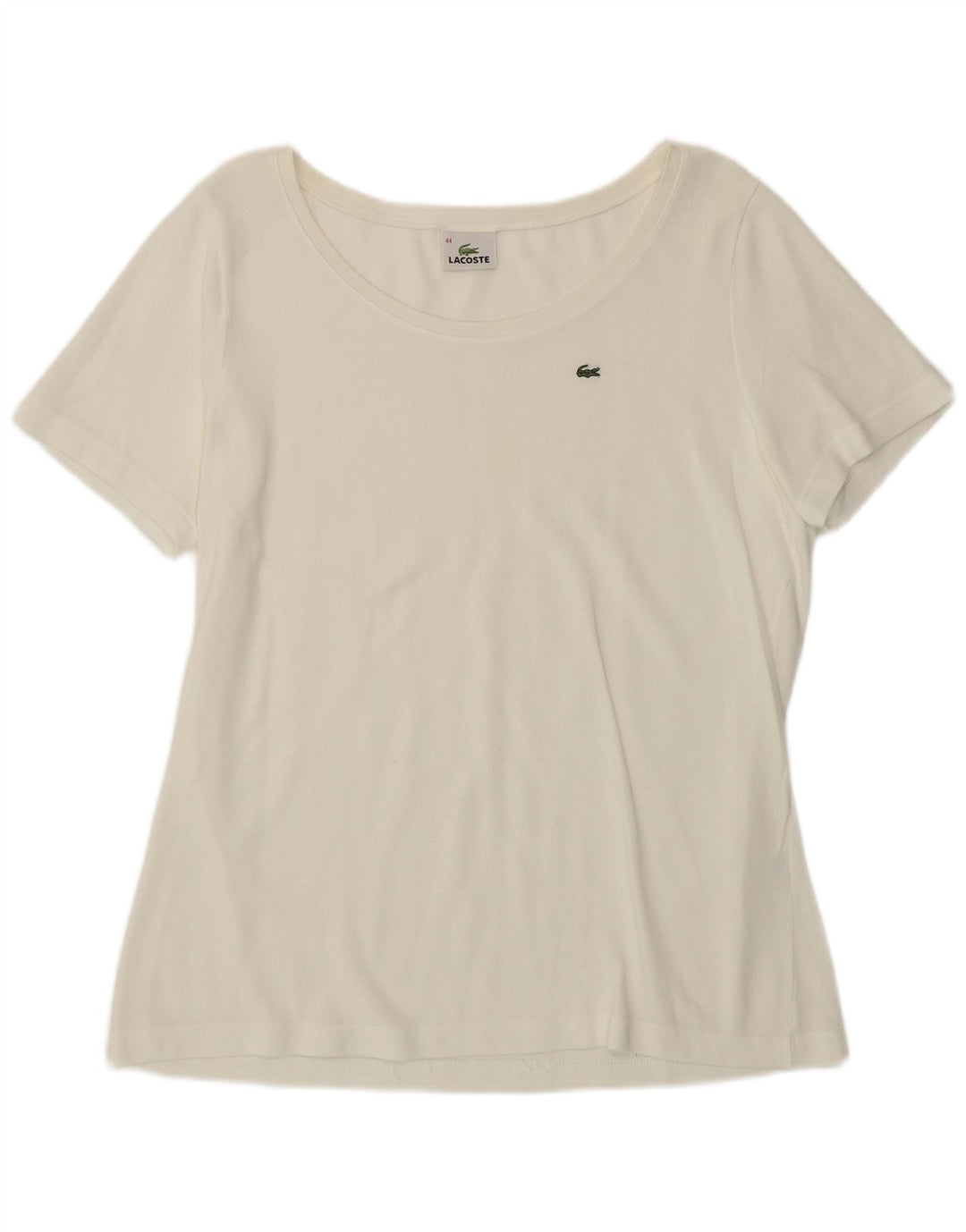 Tricou pentru femei Lacoste Top Marimea 44 Mare Bumbac Alb