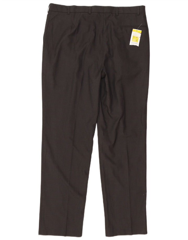 Marks & Spencer Pantaloni drepți pentru bărbați L38 L33 Poliester maro