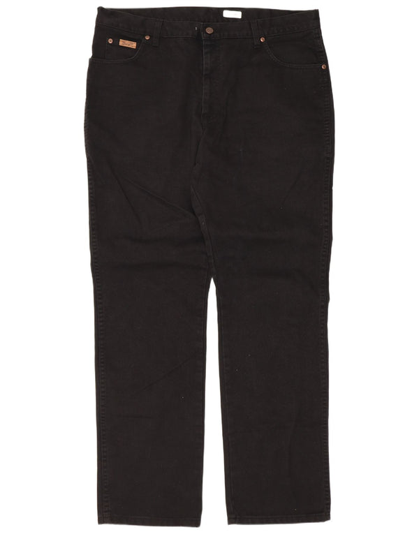 Blugi drepte pentru bărbați Wrangler Texas W40 L34 bumbac negru