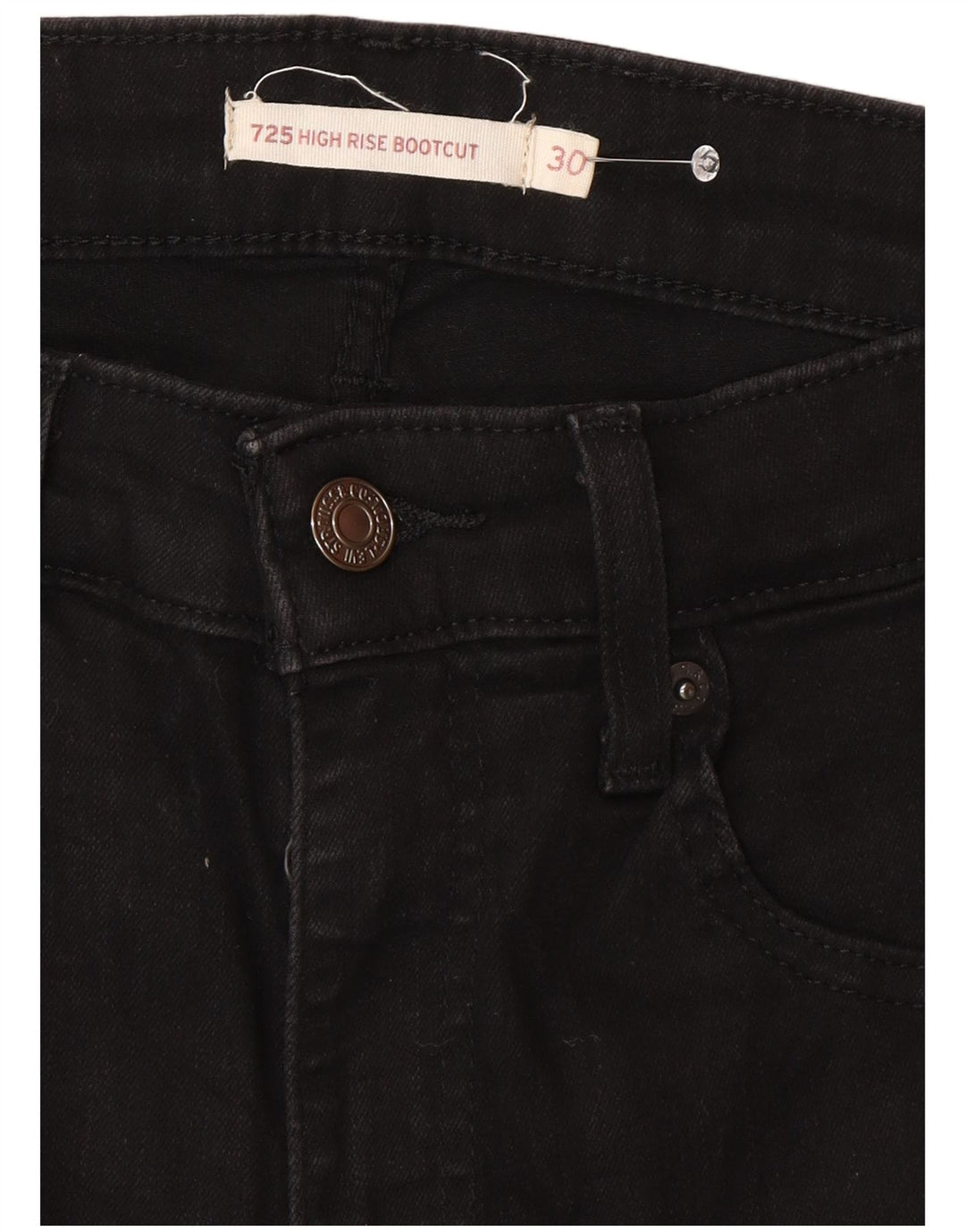 Blugi Levi's 725 cu talie înaltă Bootcut W30 L32 negri