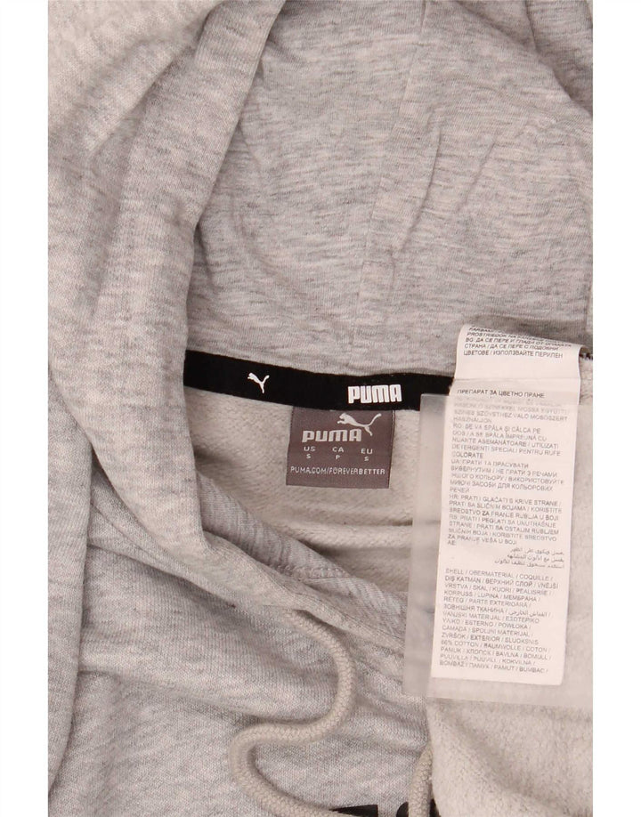 Pulover pentru bărbați Puma Graphic Hoodie Jumper mic, gri, bumbac