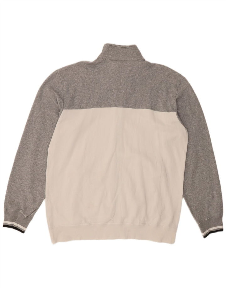 Jachetă de trening pentru bărbați CHAMPION, bumbac color bloc alb 2XL