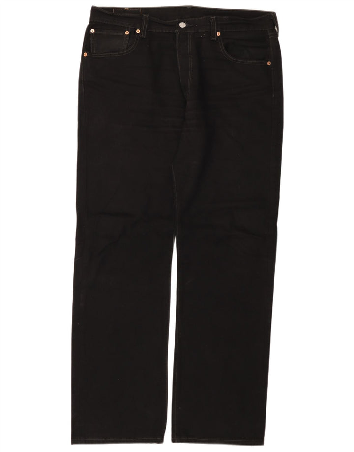 Blugi drepti pentru bărbați Levi's 501 W36 L32 bumbac negru