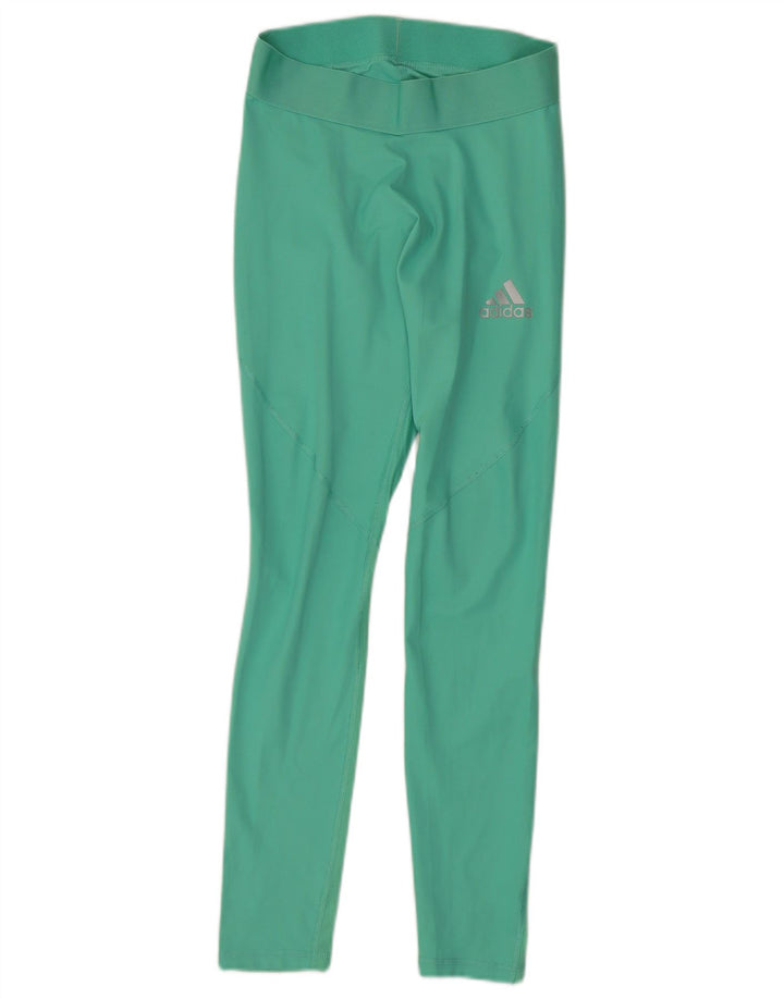 Leggings Climacool Adidas pentru femei UK 12 Turcoaz mediu