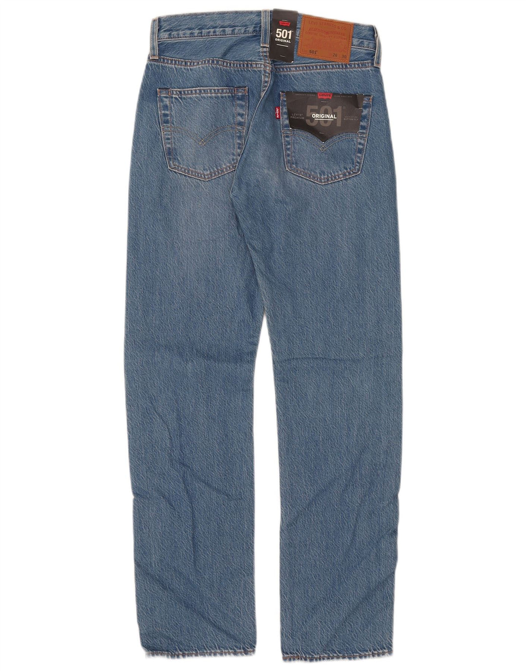 Blugi drepti pentru femei Levi's 501 W26 L30 Bumbac albastru
