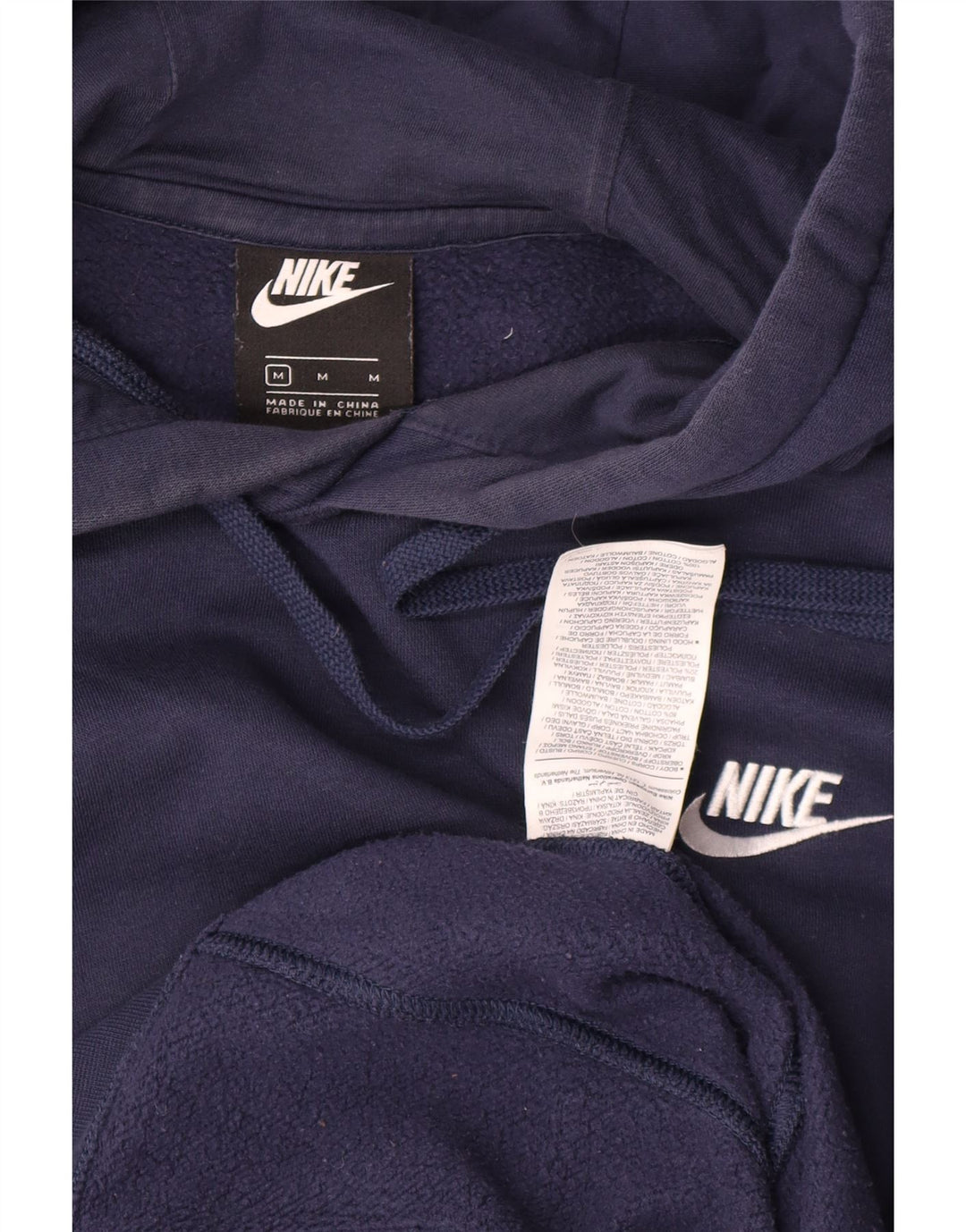Pulover Nike pentru bărbați, bumbac, albastru bleumarin mediu