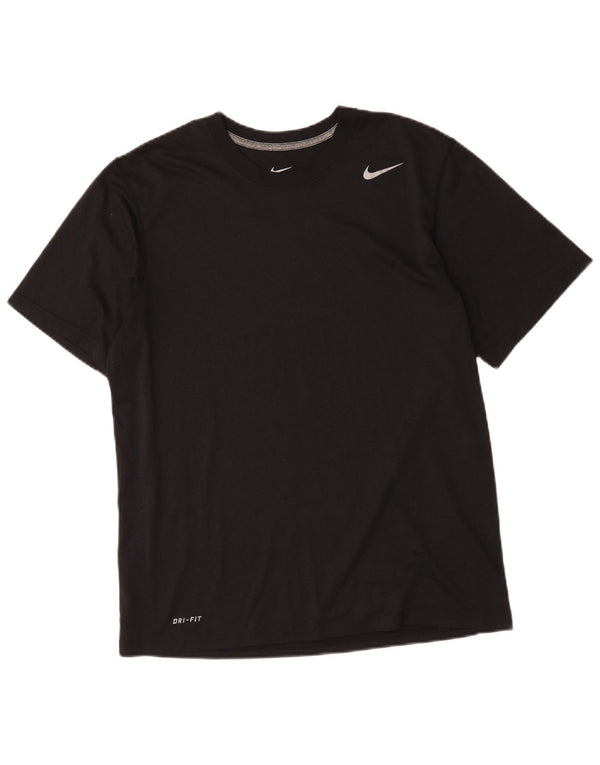 Tricou Nike Dri Fit pentru bărbați Top Mediu Negru Poliester