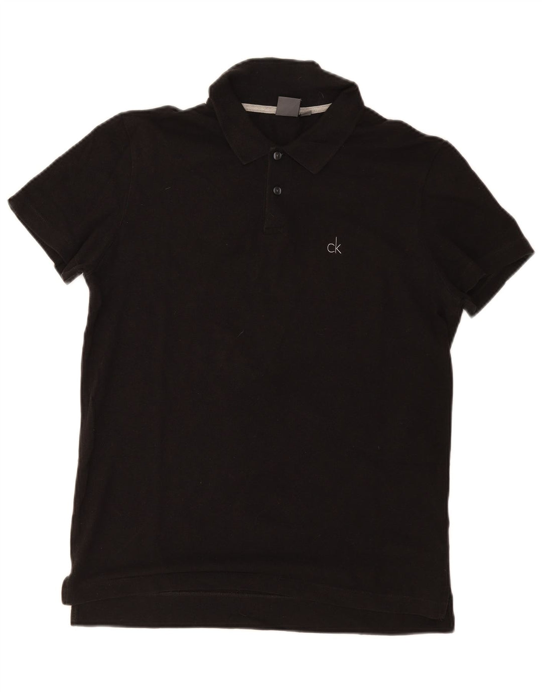 Cămașă polo Calvin Klein pentru bărbați IT 48 Bumbac mediu negru