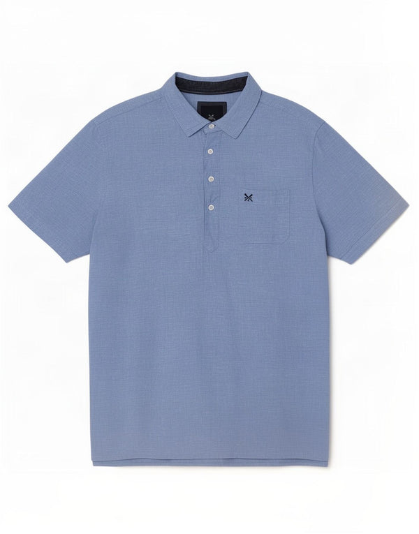 Crew Clothing Cămașă cu mânecă scurtă pentru bărbați, XL, in albastru