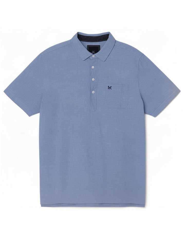 Crew Clothing Cămașă cu mânecă scurtă pentru bărbați, XL, in albastru