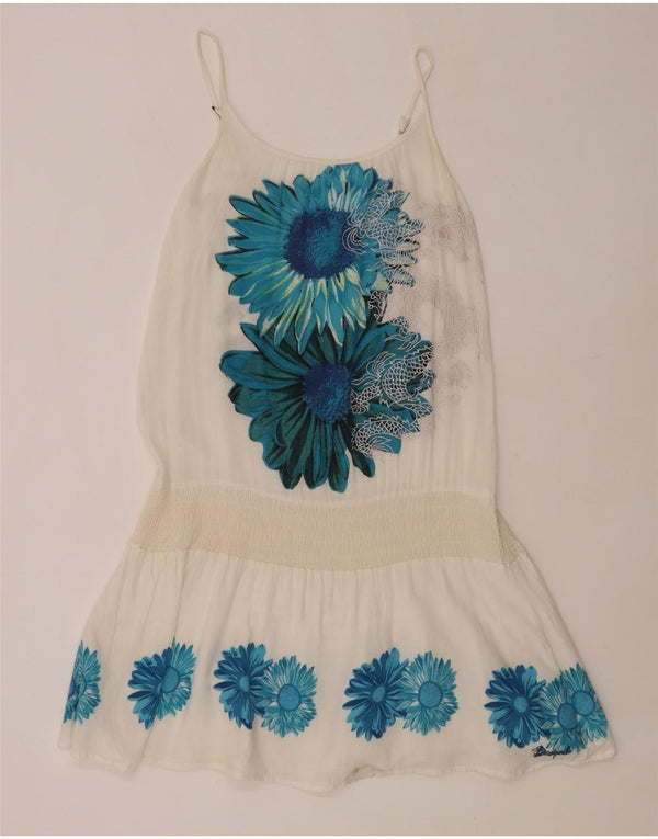 Rochie de plajă pentru femei Desigual UK 10 Small White Floral