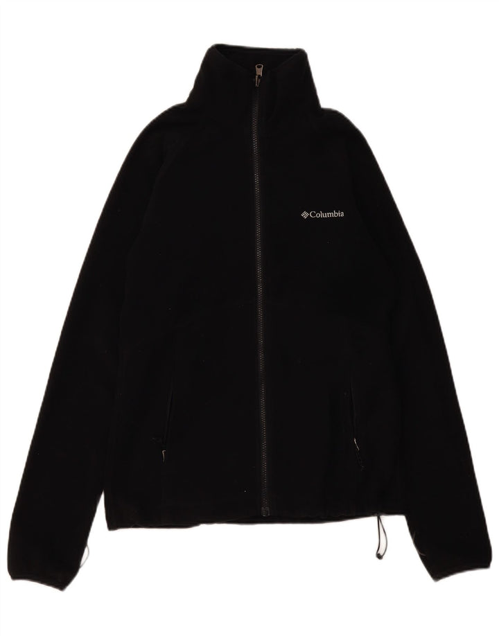 Jachetă Columbia pentru femei Interchange fleece, poliester negru mic