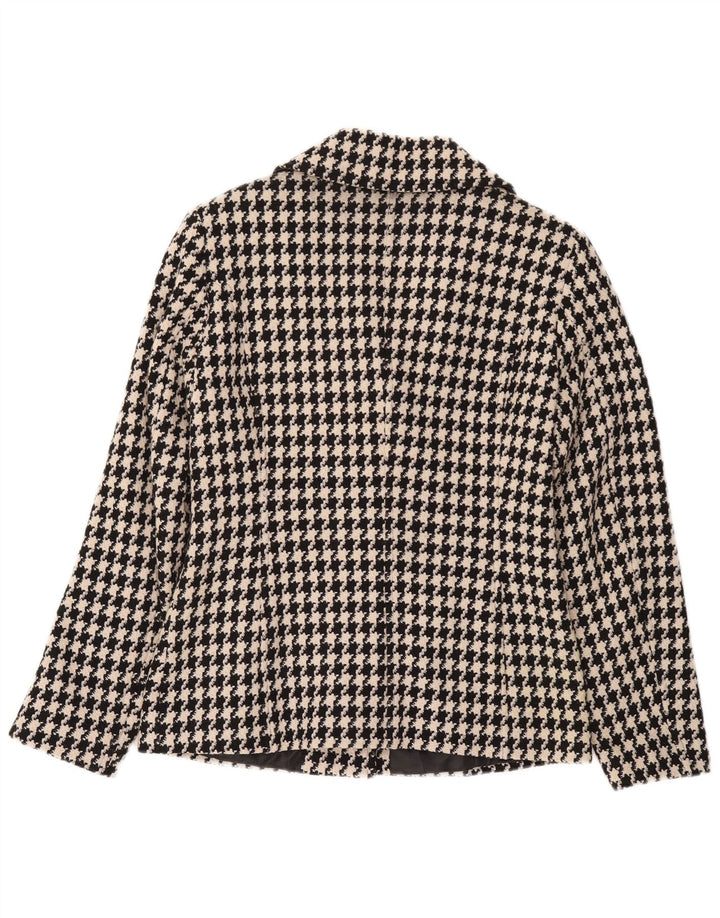 Jachetă blazer pentru femei Conwell, cu 3 nasturi, UK 8, picior de găin negru mic