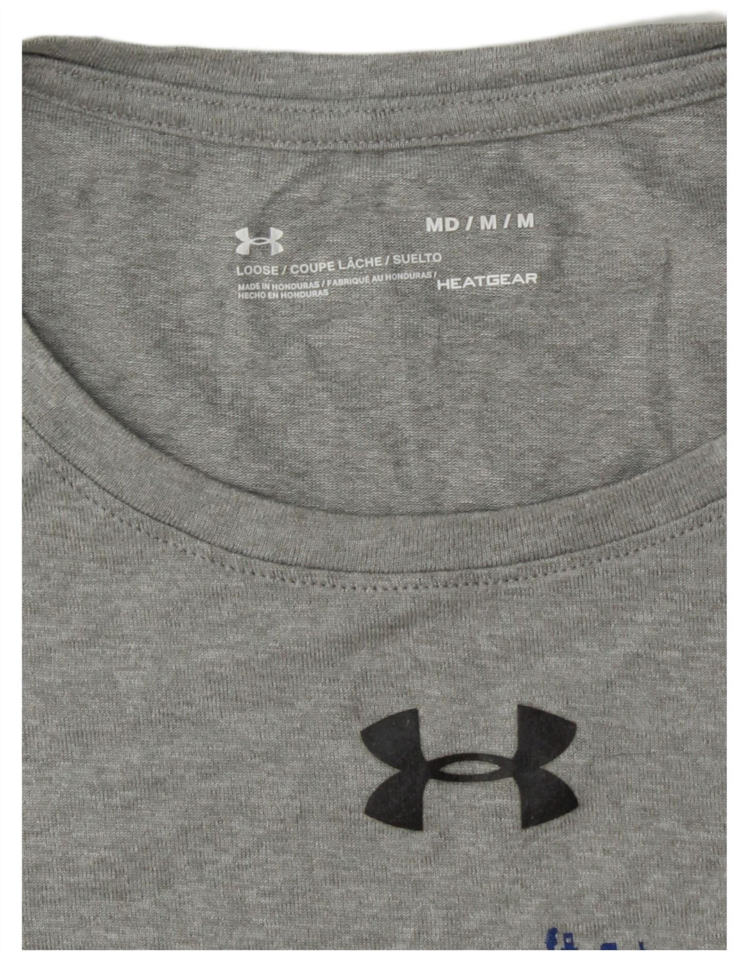 Tricou grafic pentru bărbați UNDER ARMOUR Heat Gear Top Medium Gri
