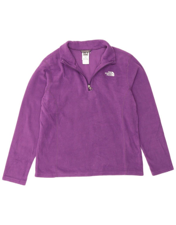 Pulover din lână The North Face pentru fete 14-15 ani XL violet poliester