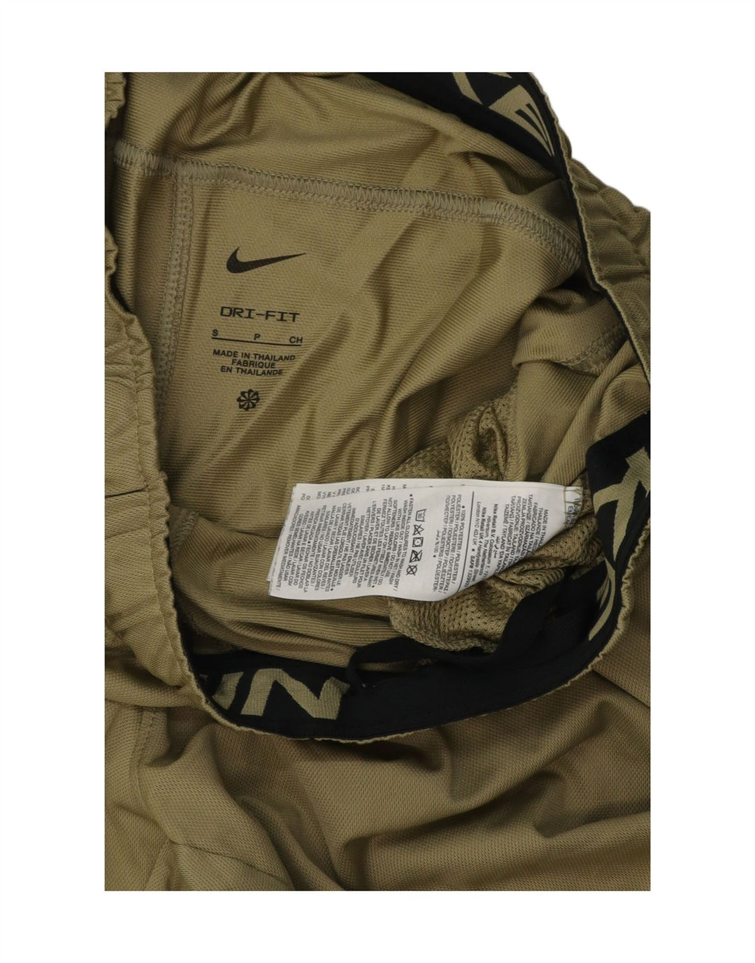 Pantaloni scurți sport Nike Dri Fit pentru bărbați, poliester verde mic