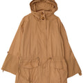 Jachetă parka cu glugă pentru femei MASSIMO DUTTI UK 14 bumbac mediu bej