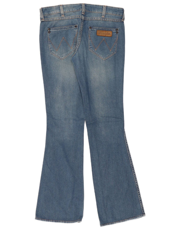 Blugi evazați Amanda Wrangler pentru femei W28 L32 Bumbac albastru