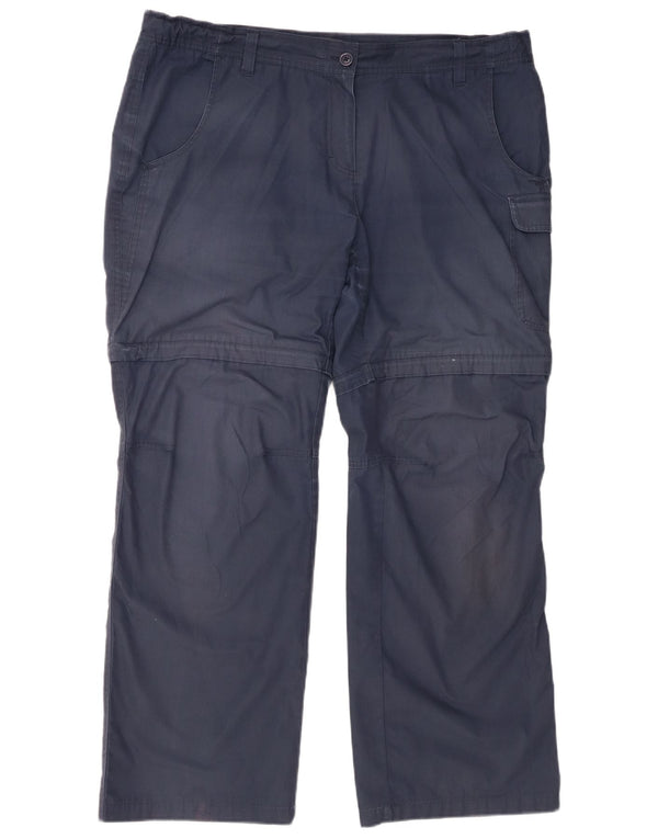 Pantaloni cargo drepti pentru femei Berghaus UK 18 XL W40 L31 bleumarin