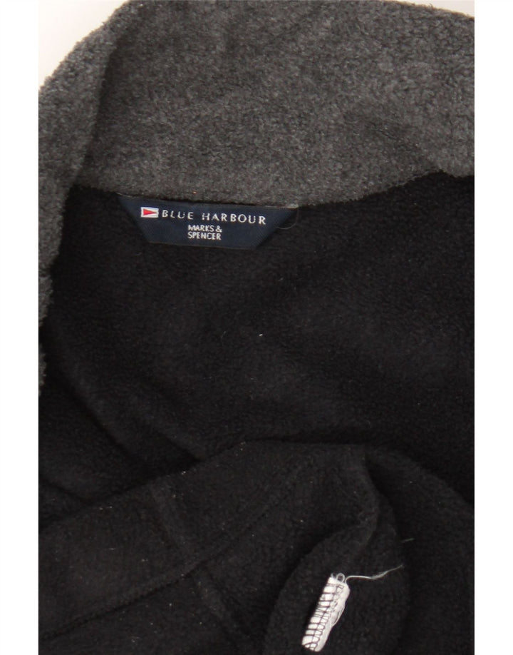 Jachetă pentru bărbați Marks & Spencer Blue Harbour Fleece UK 42 XL Negru