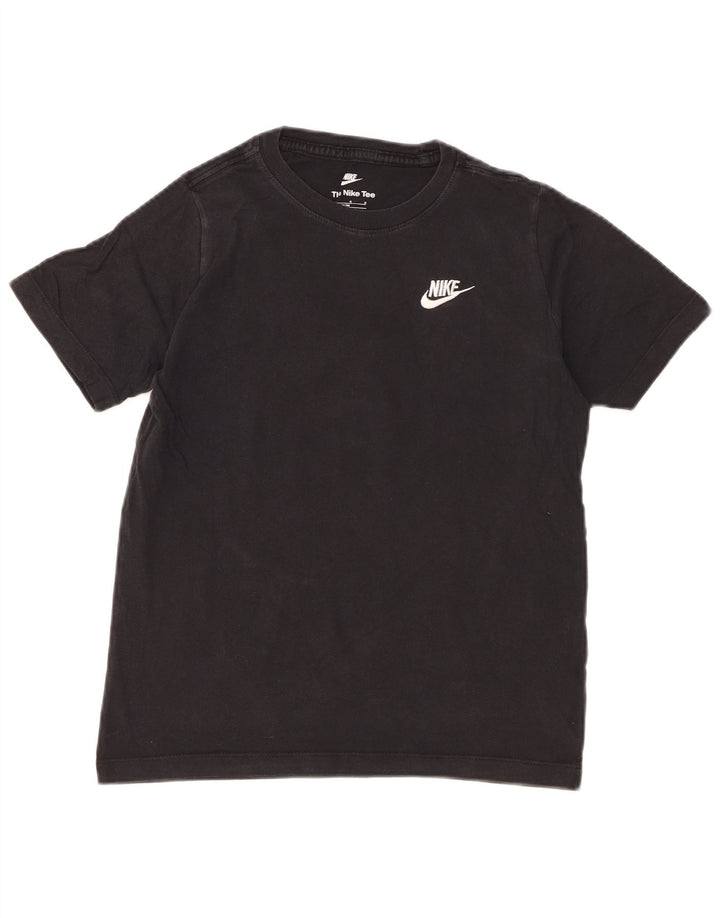 Tricou pentru băieți Nike Top 12-13 ani mare bumbac negru