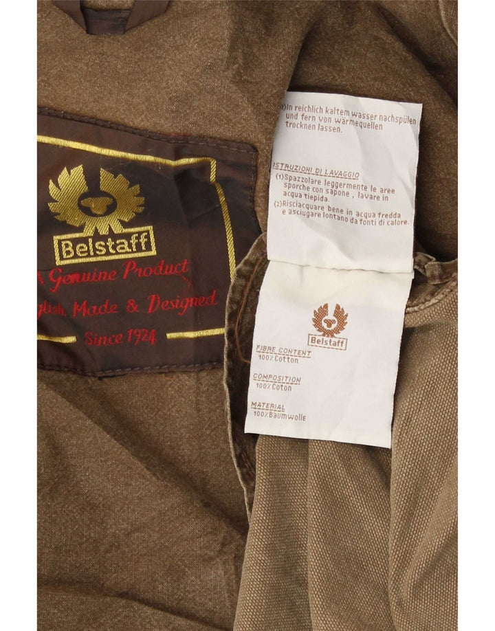 Jachetă Belstaff pentru bărbați, UK 38, bumbac maro mediu