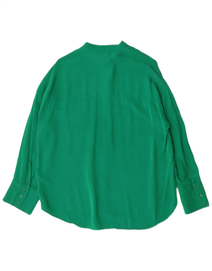Cămașă supradimensionată pentru femei Zara UK 6 XS Viscoză verde