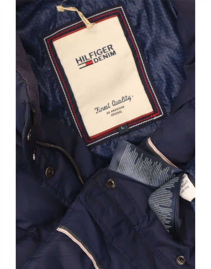 Jachetă căptușită pentru femei Tommy Hilfiger UK 16 mare poliester bleumarin
