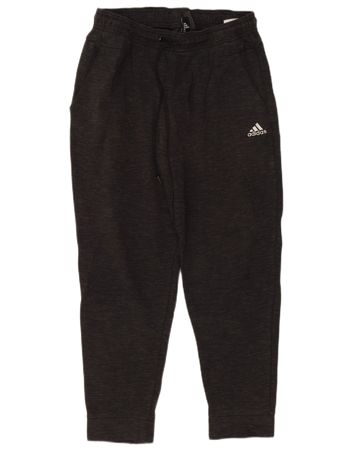 Pantaloni de trening pentru bărbați ADIDAS Pantaloni de jogging din bumbac cu pete gri mediu
