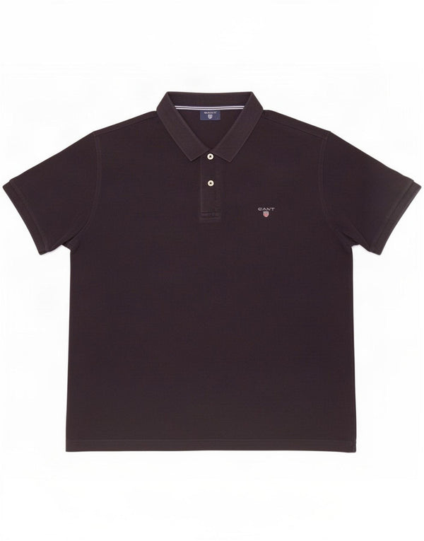 Tricou polo pentru bărbați Gant XL, bumbac negru