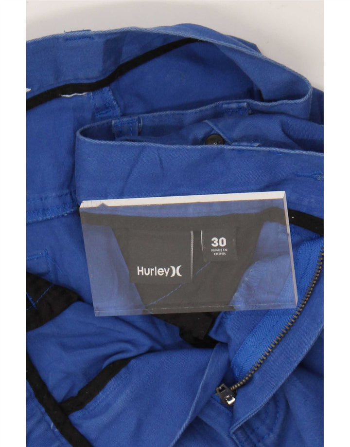 Pantaloni scurți casual Hurley pentru bărbați, mediu W30, bumbac albastru