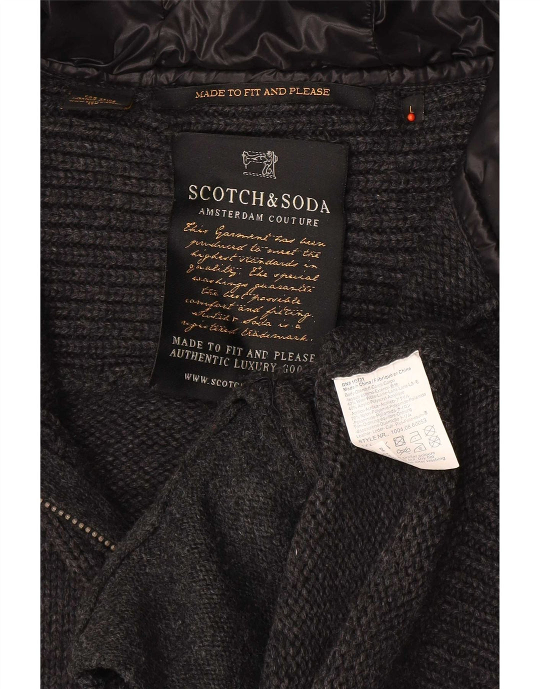 Pulover cardigan pentru bărbați Scotch & Soda, lână mare, gri