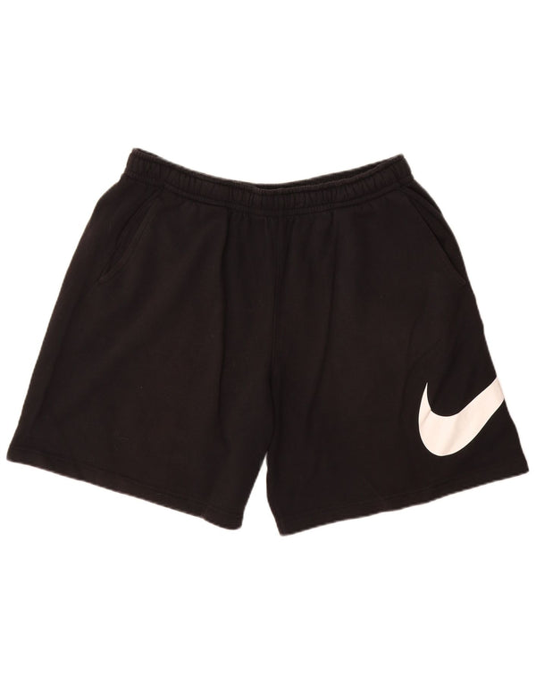 Pantaloni scurți sport grafic NIKE pentru bărbați, mari, negru, bumbac