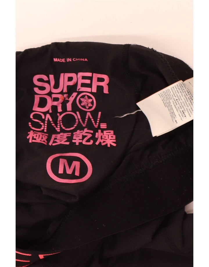 Leggings grafic Superdry pentru femei UK 14 Poliester mediu negru