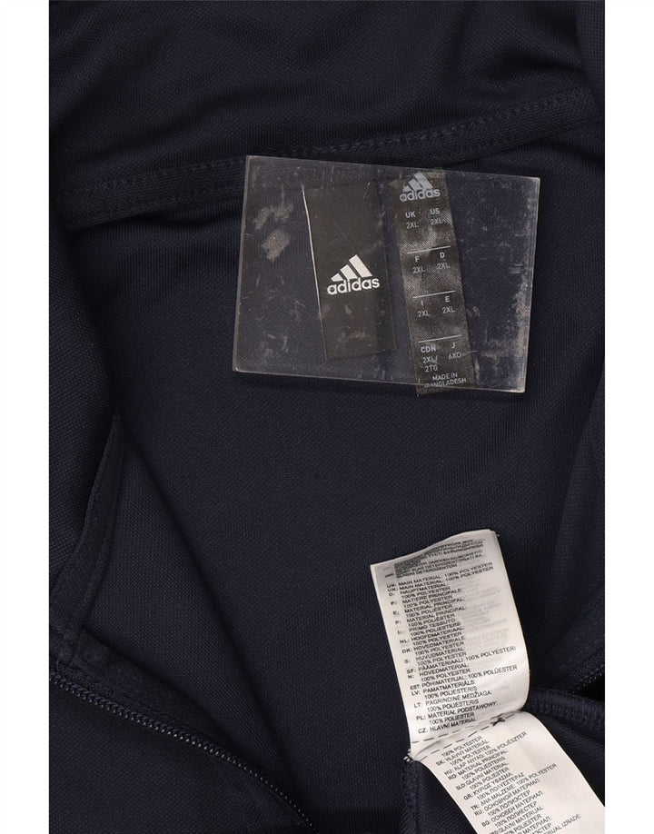 Jachetă de trening pentru bărbați ADIDAS 2XL, poliester bleumarin