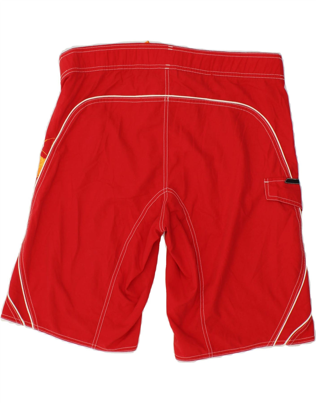 Pantaloni scurți de înot grafic ADIDAS pentru bărbați, poliester roșu mediu