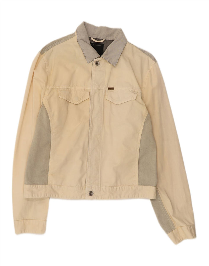 Jachetă de blugi pentru femei GAS UK 18 XL alb negru