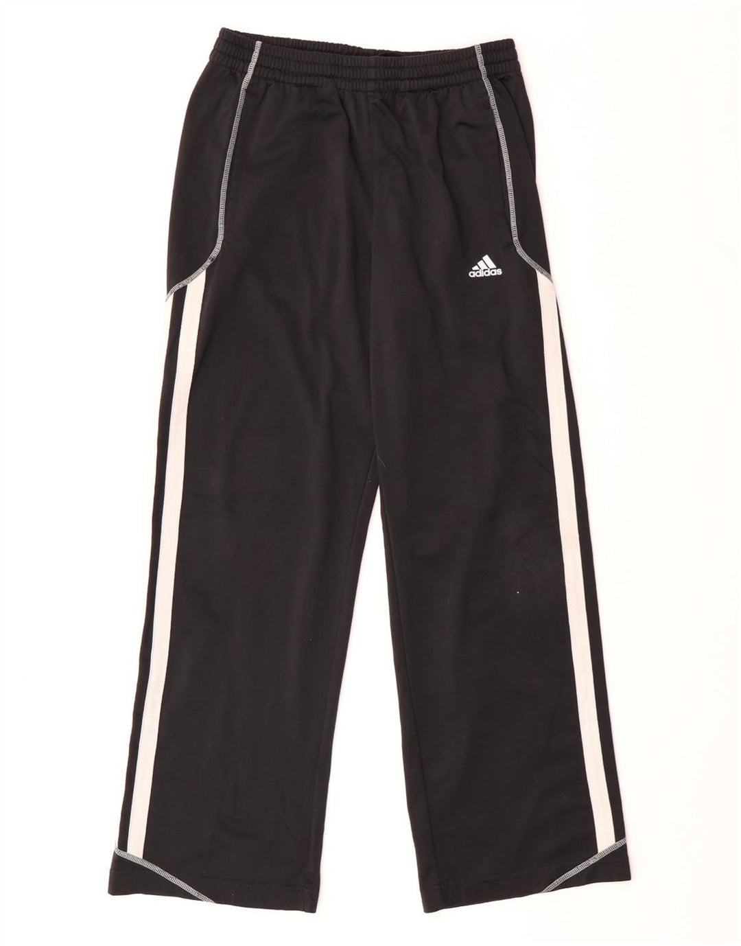 Adidas Boys Climalite Tracksuit Trousers 13-14 Years Black Polyester