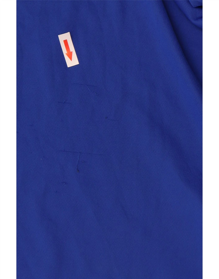 Tricou Adidas Climalite pentru bărbați Top mare, albastru, poliester color bloc