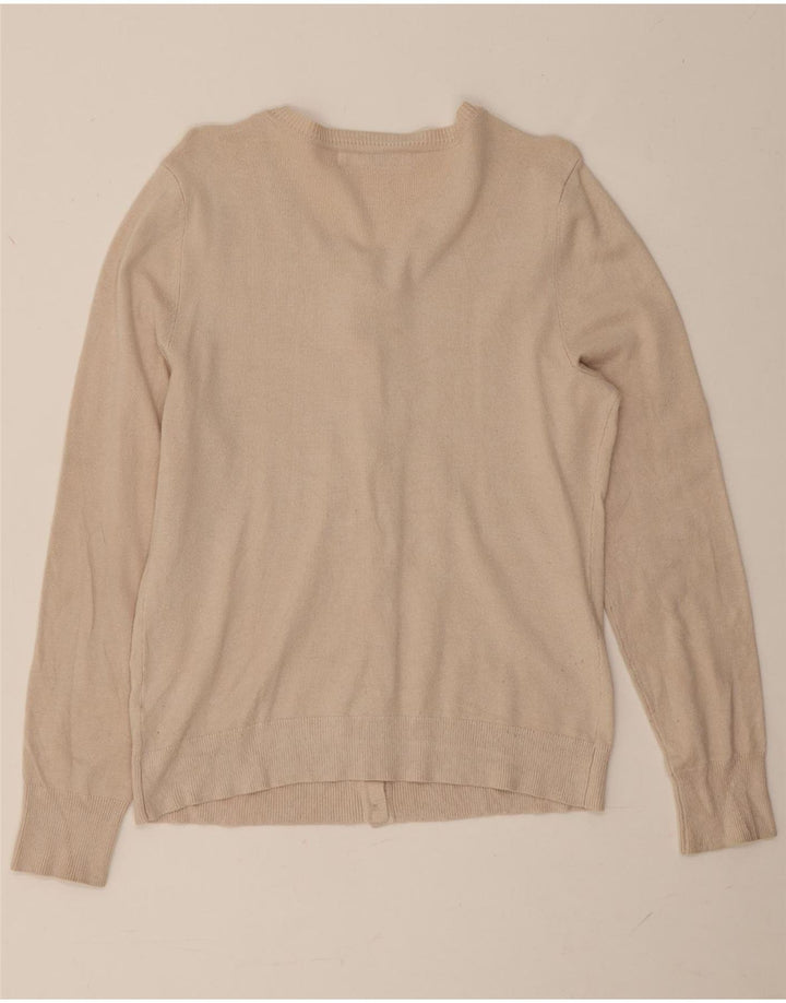 Pulover cardigan pentru femei John Lewis UK 12 Medium Beige Viscose
