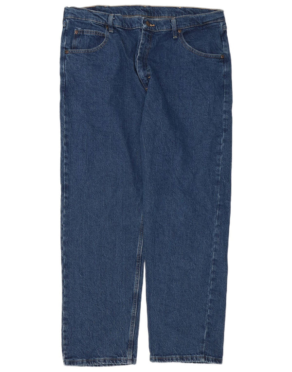 Blugi drepti pentru bărbați Wrangler W38 L30 Bumbac albastru