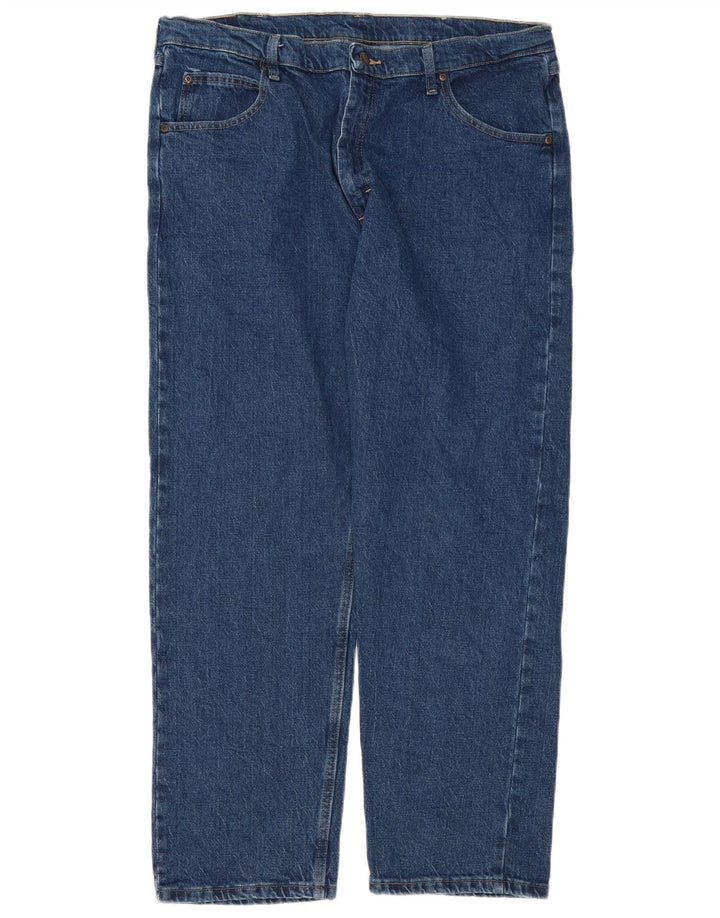 Blugi drepti pentru bărbați Wrangler W38 L30 Bumbac albastru