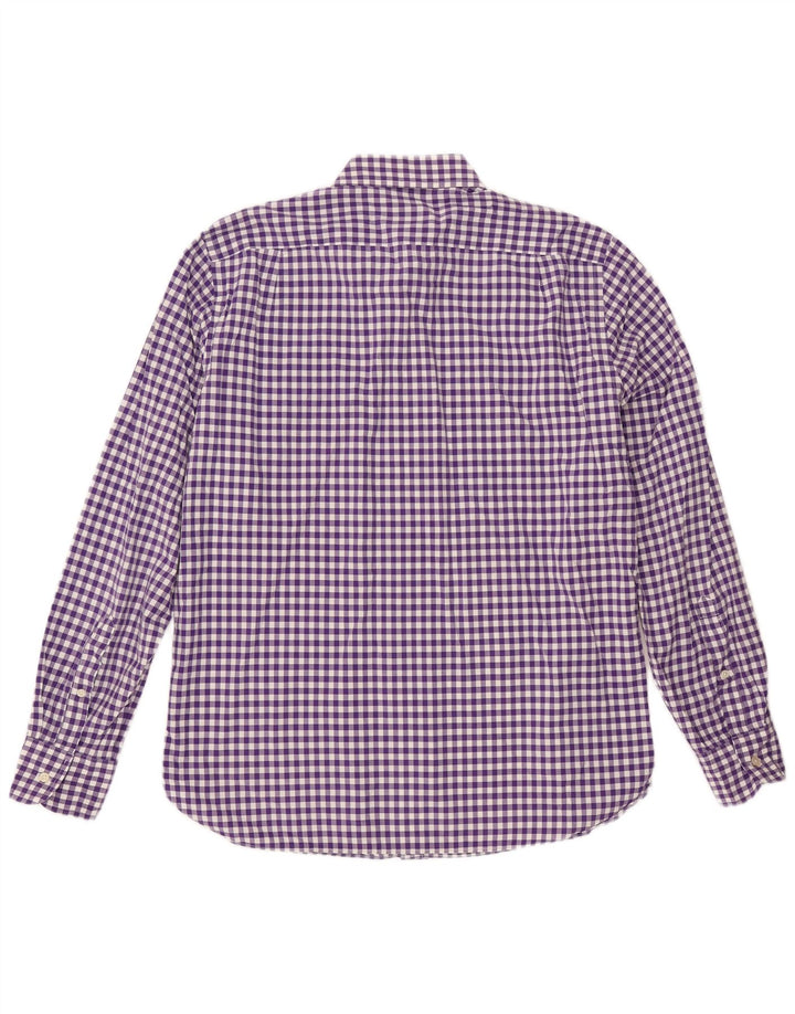 Cămașă pentru bărbați J. CREW Mărimea 15 1/2 Bumbac Vichy violet mediu