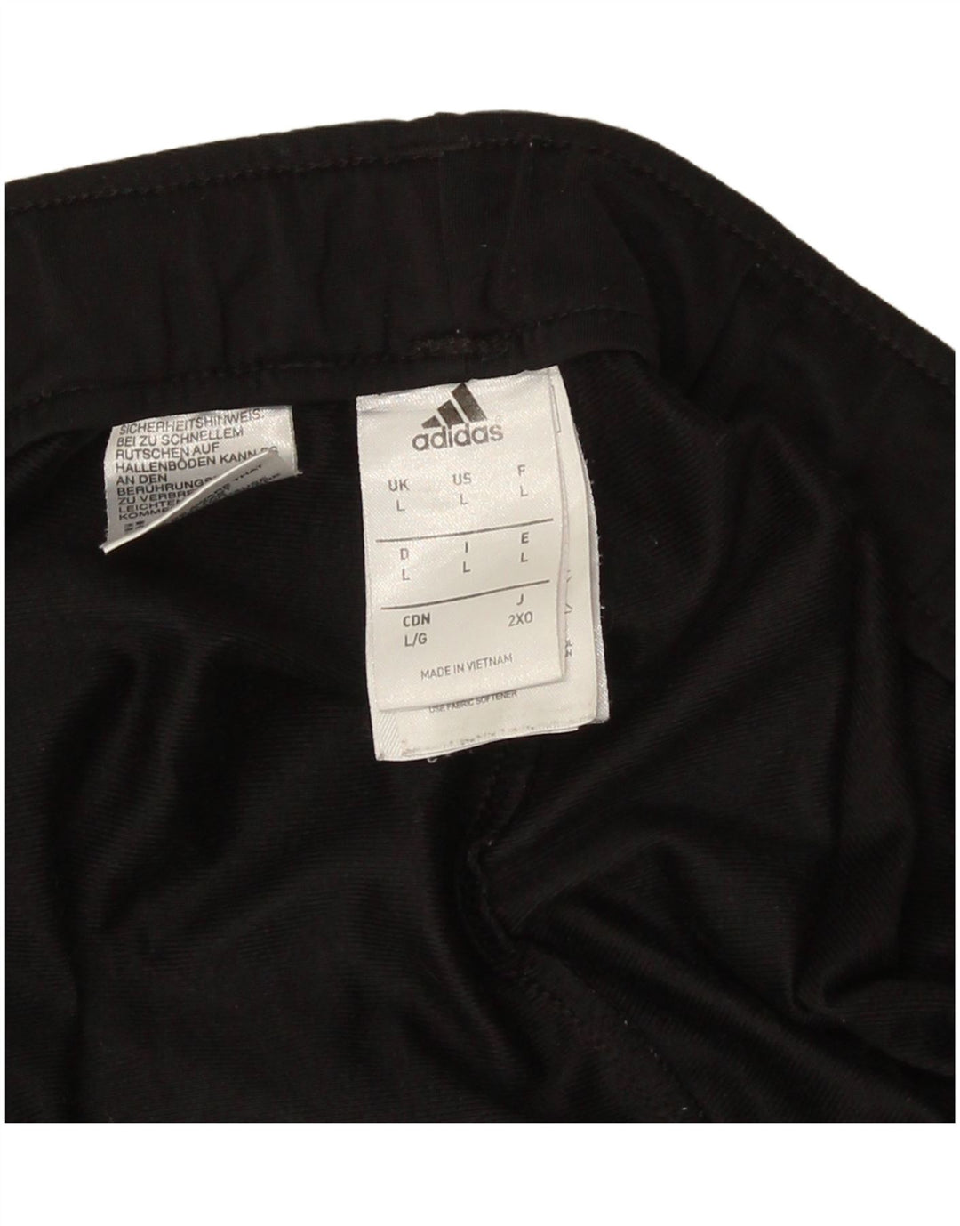Pantaloni de trening pentru bărbați Adidas Pantaloni de jogging, mari, negru, poliester